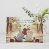 Het maken van Memories Quote Blank Backside Wenska Kaart (Staand voorkant)