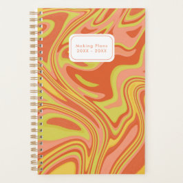 Het maken van plannen Modern kleurrijk Oranje geel Planner