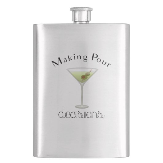Het maken van Pour Beslissingen met Martini Glass Flacon (Voorkant)