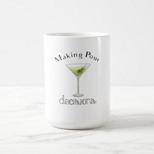 Het maken van Pour Beslissingen met Martini Glass Magische Mok