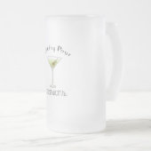 Het maken van Pour Beslissingen met Martini Glass Matglas Bierpul (Voorkant rechts)