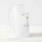 Het maken van Pour Beslissingen met Martini Glass Matglas Bierpul (Voorkant links)