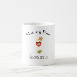 Het maken van pour beslissingen met Sangria wijngl Koffiemok