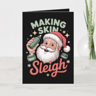 Het maken van Skin Sleigh Kerstman Santa Make-up A Kaart