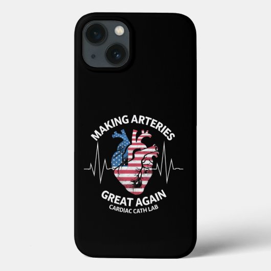 Het maken van slagaders weer geweldig cardiale cat Case-Mate iPhone case (Achterkant)