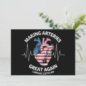 Het maken van slagaders weer geweldig cardiale cat kaart (Staand voorkant)