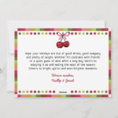 Het maken van Spirits Bright Christmas Cocktails C Feestdagenkaart (Achterkant)