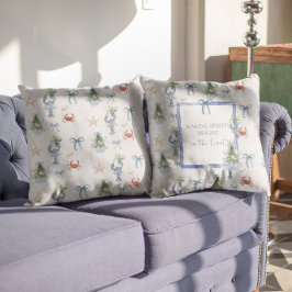 Het maken van Spirits Bright Coastal Christmas Kussen