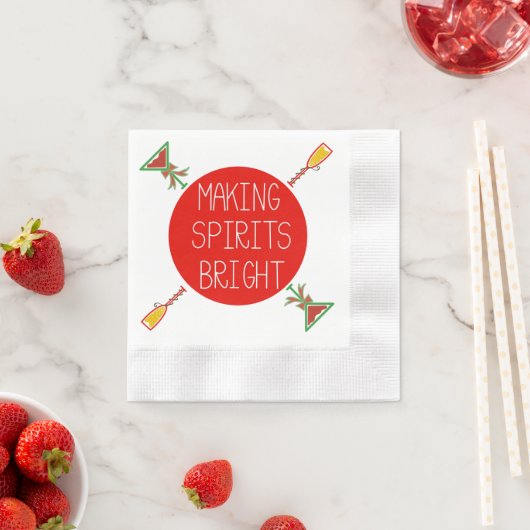 Het maken van "Spirits" Bright Cocktail servetten (Insitu)