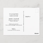 Het maken van Spirits Bright Holiday Baby Foto Briefkaart (Achterkant)