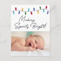 Het maken van Spirits Bright Holiday Baby Foto