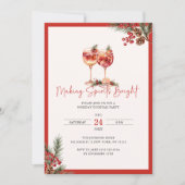 Het maken van Spirits Bright Holiday Cocktails Kaart (Voorkant)