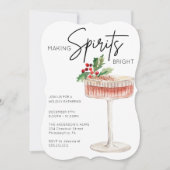 Het maken van Spirits Bright Minimal Christmas Par Kaart (Voorkant)