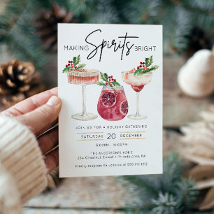 Het maken van Spirits Bright Minimal Christmas Par Kaart