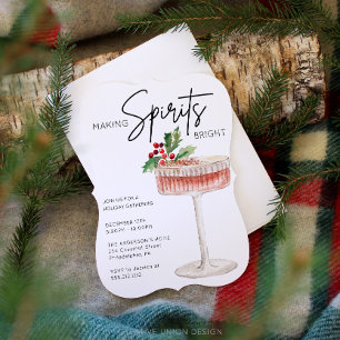 Het maken van Spirits Bright Minimal Christmas Par Kaart
