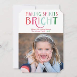 Het maken van Spirits Bright Multi Color Vakantief Feestdagenkaart