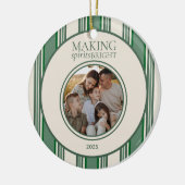Het maken van Spirits Bright Two Photo Stripe Holi Keramisch Ornament (Links)