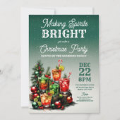 Het maken van Sprits Bright Gemengde Drinken Kerst Kaart (Voorkant)
