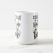 Het maken van spullen voor mijn boek (met bloemen) koffiemok (Center)