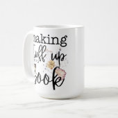 Het maken van spullen voor mijn boek (met bloemen) koffiemok (Voorkant links)