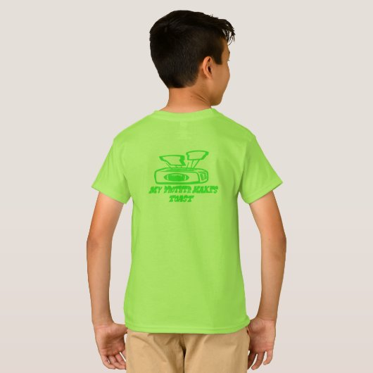 Het maken van Toast Kind T-shirt (Achterkant volledig)