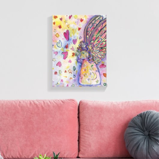Het maken van Universe Angel Wrapped Canvas schild (Insitu (Woonkamer))