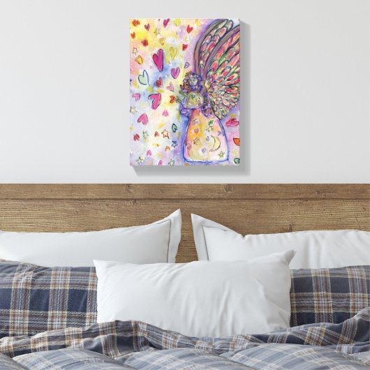 Het maken van Universe Angel Wrapped Canvas schild (Insitu (Slaapkamer))