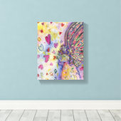 Het maken van Universe Angel Wrapped Canvas schild Afdruk (Insitu (Houten vloer))