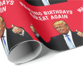 HET MAKEN VAN VERJAARDAGEN GROTE DONALD TRUMP CADEAUPAPIER (Rol Hoek)