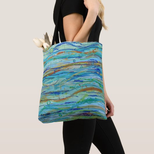 Het maken van Waves Canvas tas (Dichtbij)