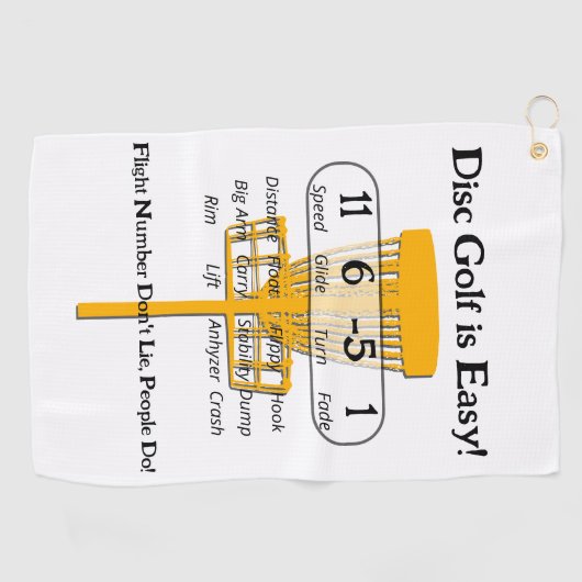 Het makkelijke spel golfhanddoek (Horizontaal)