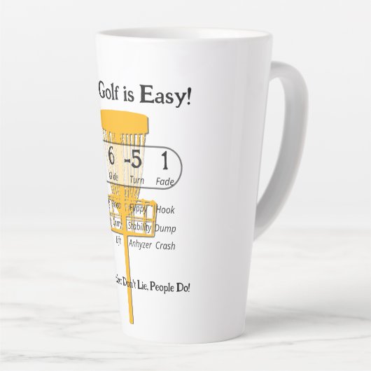 Het makkelijke spel latte mok (Rechterhoek)