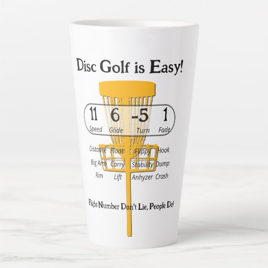 Het makkelijke spel latte mok (Voorkant)