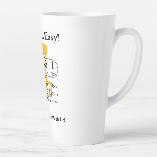 Het makkelijke spel latte mok (Rechts)