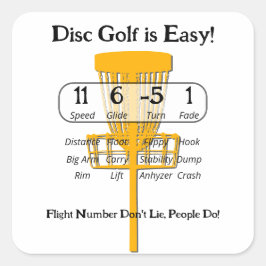 Het makkelijke spel vierkante sticker