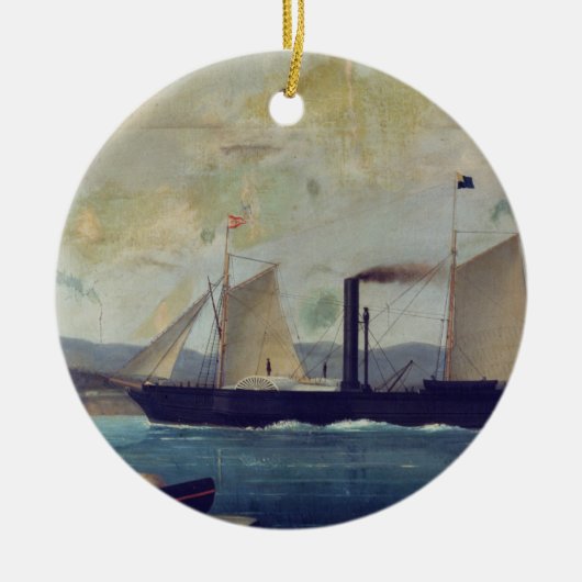 Het "Mallorcan"-schip waarop George Sand en Cho Keramisch Ornament (Voorkant)