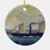 Het "Mallorcan"-schip waarop George Sand en Cho Keramisch Ornament (Achterkant)