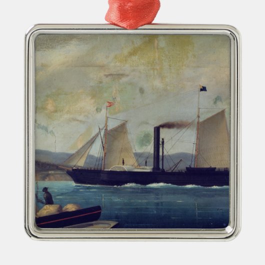 Het "Mallorcan"-schip waarop George Sand en Cho Metalen Ornament (Voorkant)