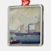 Het "Mallorcan"-schip waarop George Sand en Cho Metalen Ornament (Links)