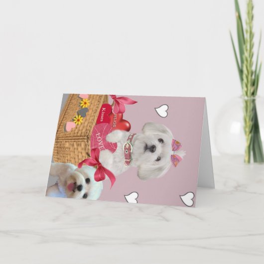 Het Maltese Art. van Valentijn Feestdagen Kaart (Voorkant)