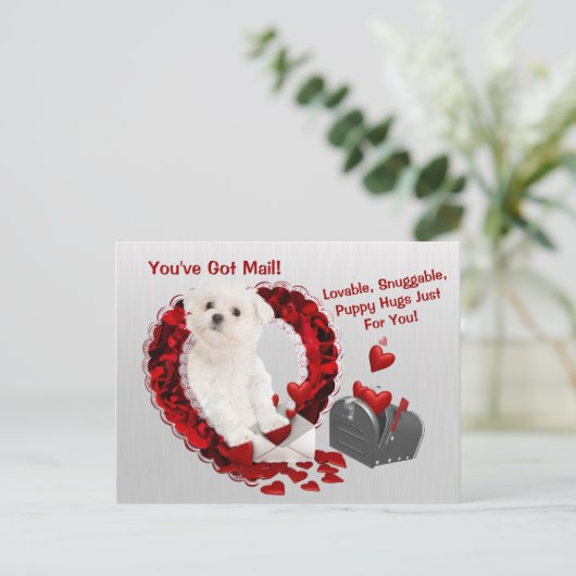 Het Maltese Jong u heeft de Omhelzingen Valentijn Feestdagenkaart (Staand voorkant)