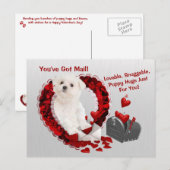 Het Maltese Jong u heeft de Omhelzingen Valentijn Feestdagenkaart (Voorkant / Achterkant)