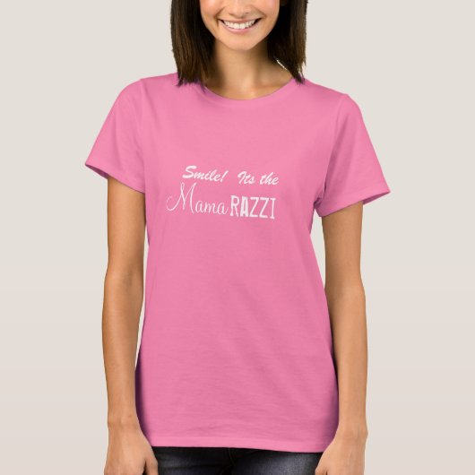 Het Mamarazzi T-shirt uitlachen (Voorkant)