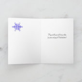 Het Mamma & de Papa van de Sneeuwvlokken van de Feestdagen Kaart (Binnen)