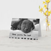 Het mamma, u is het beste. kaart (Gele Bloem)