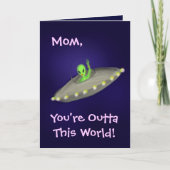 Het mamma, u is Outta Deze Wereld! kaart (Voorkant)