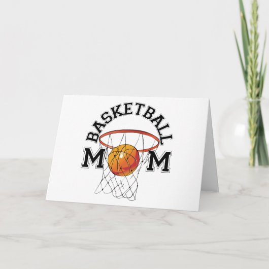 Het Mamma van het basketbal Feestdagen Kaart (Voorkant)