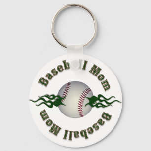 Het Mamma van het honkbal Sleutelhanger