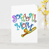 Het Mamma van het softball Kaart (Gele Bloem)