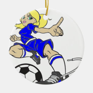 HET MAMMA VAN HET VOETBAL KERAMISCH ORNAMENT